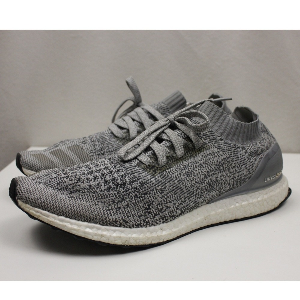 Adidas Ultra Boost Uncaged Grey Knit Running Shoes Mens 13 Comfort Sneakers